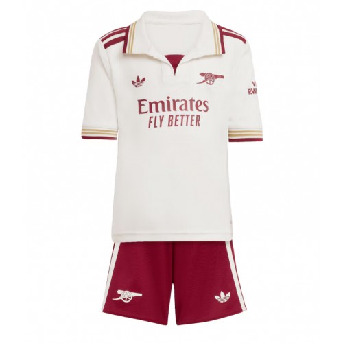 Arsenal Riccardo Calafiori #33 Replika Babytøj Tredje sæt Børn 2025-26 Kortærmet (+ Korte bukser)